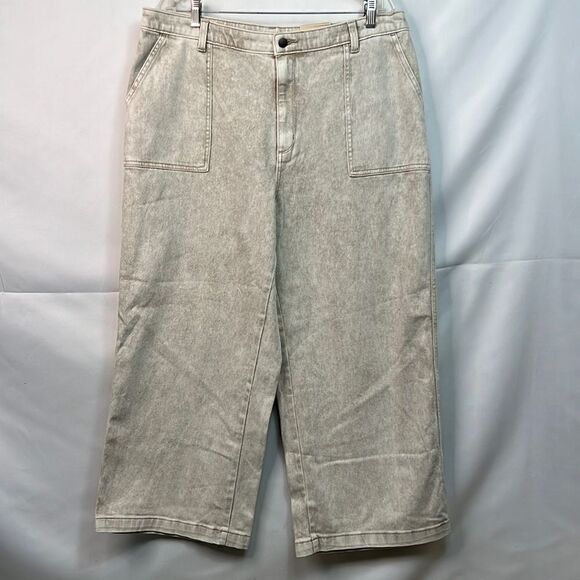 Universal Thread Beige Highest Rise wide leg jeans size 18 New with tags - Picture 1 of 12